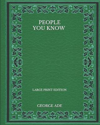 Book cover for People You Know - Large Print Edition