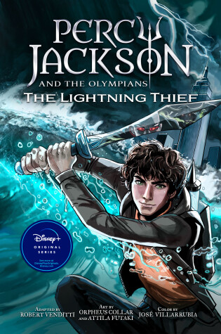 Book cover for Percy Jackson and the Olympians The Lightning Thief The Graphic Novel (paperback)