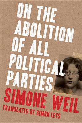 Book cover for On the Abolition of All Political Parties