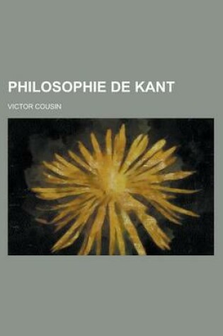 Cover of Philosophie de Kant