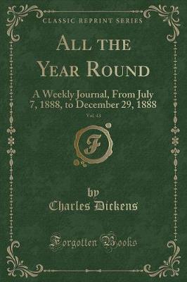 Book cover for All the Year Round, Vol. 43
