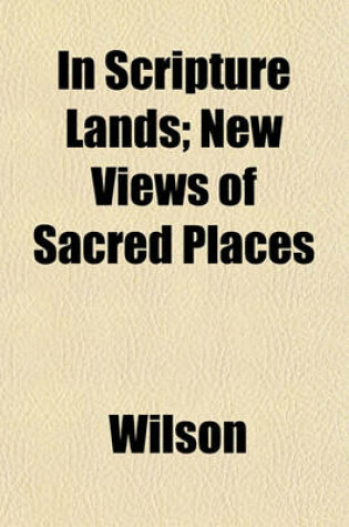 Cover of In Scripture Lands; New Views of Sacred Places