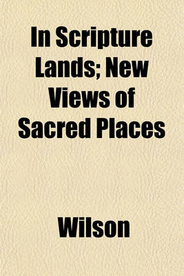 Book cover for In Scripture Lands; New Views of Sacred Places