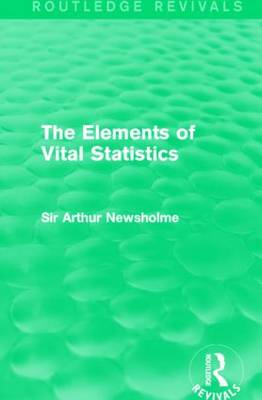 Book cover for The Elements of Vital Statistics