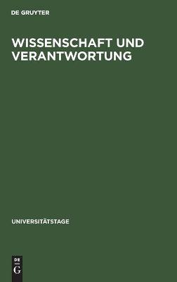 Book cover for Wissenschaft Und Verantwortung