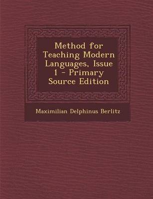 Book cover for Method for Teaching Modern Languages, Issue 1