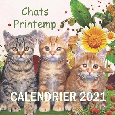 Book cover for chats printemp calendrier 2021