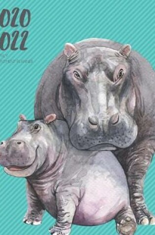 Cover of 2020-2022 Three 3 Year Planner Hippo Calf Monthly Calendar Gratitude Agenda Schedule Organizer