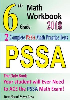Book cover for 6th Grade PSSA Math Workbook 2018