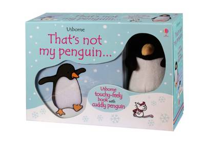 Book cover for That's not my penguin... Book and Toy