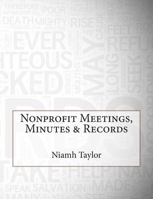 Book cover for Nonprofit Meetings, Minutes & Records