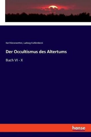 Cover of Der Occultismus des Altertums