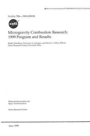 Cover of Microgravity Combustion Research