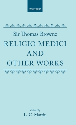 Cover of Religio Medici and Other Works