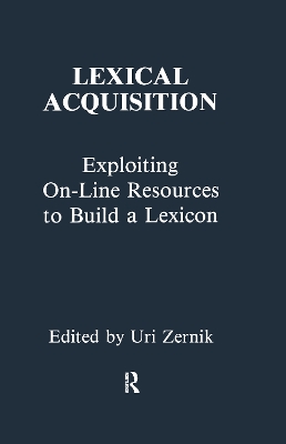 Book cover for Lexical Acquisition