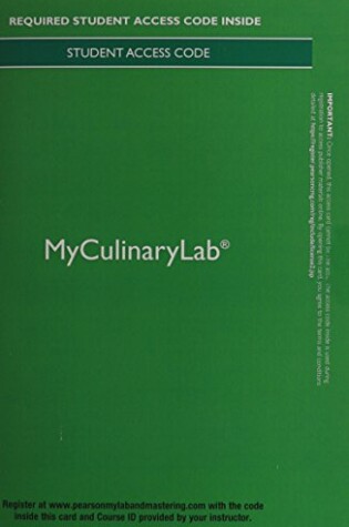 Cover of Myculinarylab Without Pearson Etext -- Access Card -- For on Cooking Update, on Baking, and Garde Manger