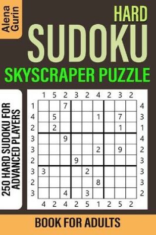 Cover of Hard Sudoku Skyscraper Puzzle Book for Adults