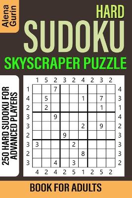 Book cover for Hard Sudoku Skyscraper Puzzle Book for Adults