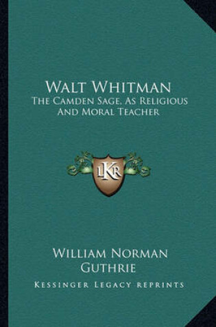 Cover of Walt Whitman Walt Whitman