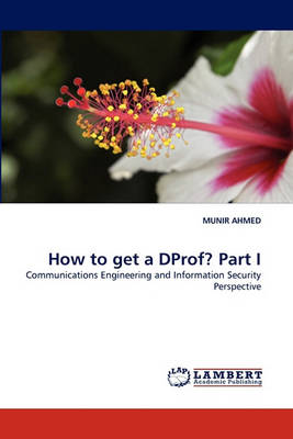 Book cover for How to get a DProf? Part I