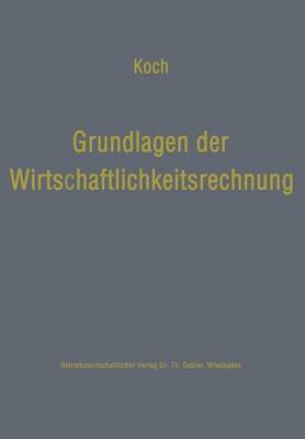 Book cover for Grundlagen der Wirtschaftlichkeitsrechnung