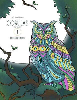 Cover of Livro para Colorir de Corujas para Adultos 1