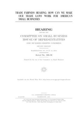 Book cover for Trade fairness hearing