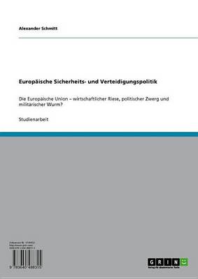 Book cover for Europaische Sicherheits- Und Verteidigungspolitik