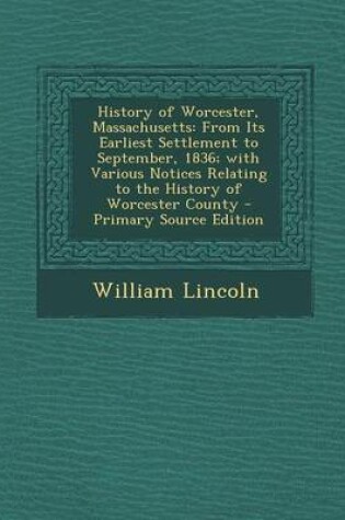 Cover of History of Worcester, Massachusetts