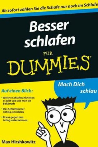 Cover of Besser schlafen für Dummies