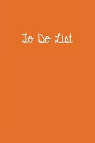 Cover of To Do List Bright Orange