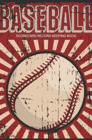 Cover of Baseball Scorecard Record Keeping Book