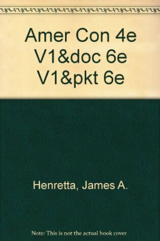 Cover of America: A Concise History 4e V1 & Documents to Accompany America's History 6e & Pocket Guide to Writing in History 6e