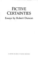 Book cover for Fictive Certainties