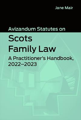 Cover of Avizandum Statutes on Scots Family Law