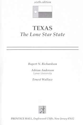 Cover of Texas, the Lone Star State