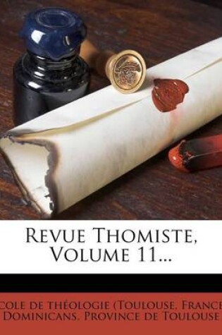 Cover of Revue Thomiste, Volume 11...