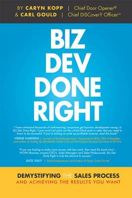 Book cover for Biz Dev Done Right