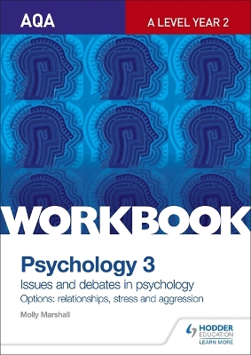 Book cover for AQA Psychology for A Level Workbook 3