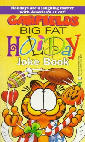 Book cover for Garfields Big Fat Holiday Joke Book