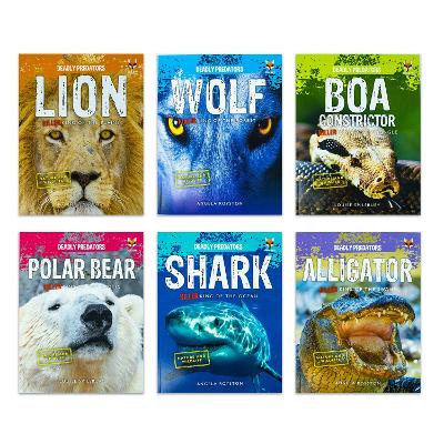 Book cover for Deadly Predators Killer Kings of the Animal Kingdom 6 Books Set Collection