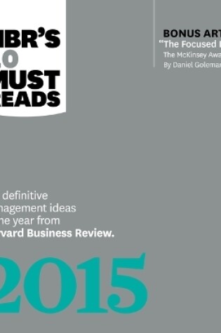 Cover of Hbr's 10 Must Reads 2015