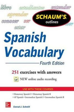 Cover of Schaum's Outline of Spanish Vocabulary 4e eBook