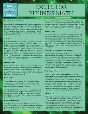 Cover of Excel for Business Math