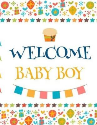 Book cover for WELCOME Baby BOY Shower Guest Book