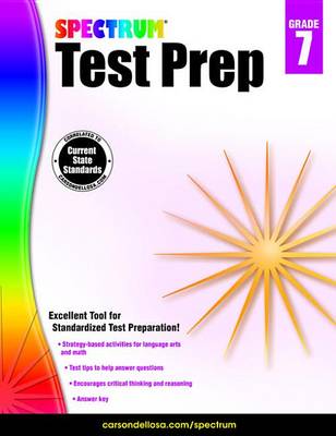 Book cover for Spectrum Test Prep, Grade 7