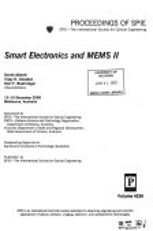 Cover of Smart Electronics and MEMS II