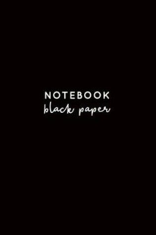 Cover of Notebook Black Paper