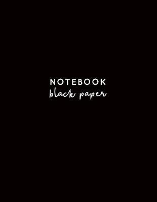 Cover of Notebook Black Paper
