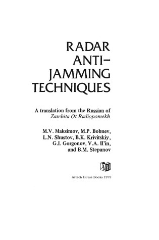 Cover of Radar Anti-jamming Techniques